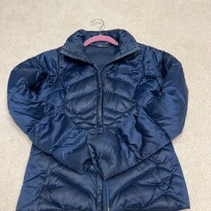 North face down jacket navy